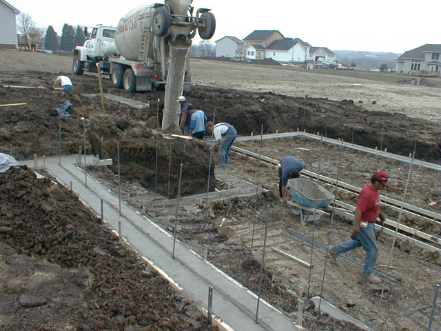 More Footings Being Poured