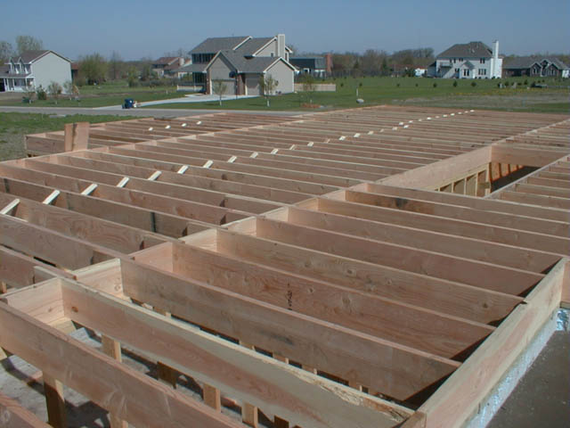 Floor Trusses In Place